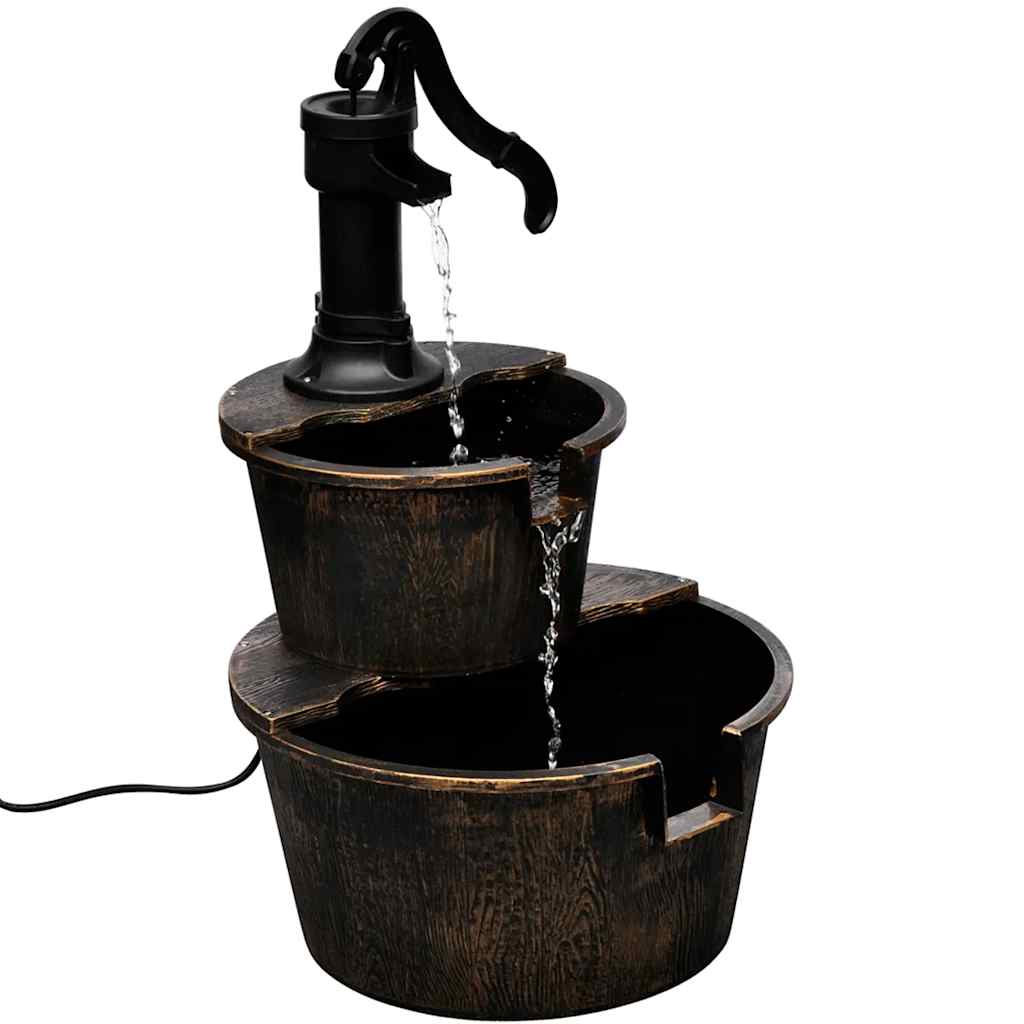 Fuente con diseño de bomba de pozo