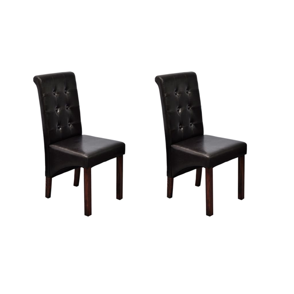 Dining Chairs 2 pcs Faux Leather White