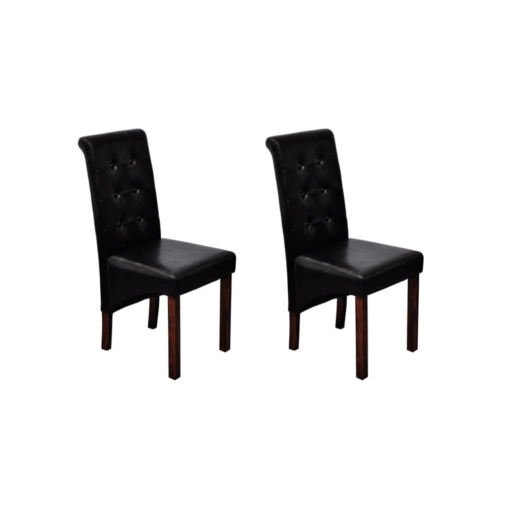 Dining Chairs 2 pcs Faux Leather White