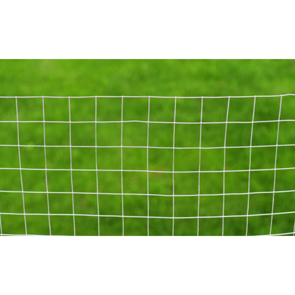 Malla de alambre cuadrada acero galvanizado plateado 1x25 m