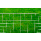 Malla de alambre cuadrada acero galvanizado plateado 1x25 m