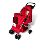 Cochecito para perros rojo