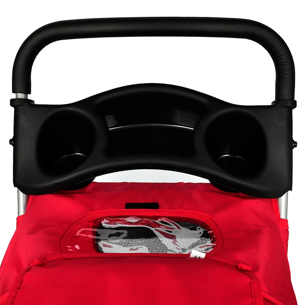 Cochecito para perros rojo