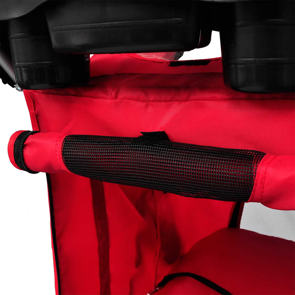 Cochecito para perros rojo