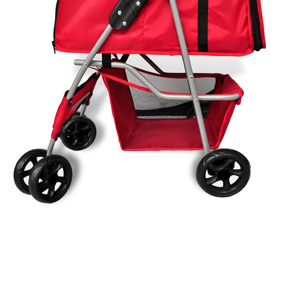 Cochecito para perros rojo