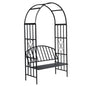 Rose arch with bench