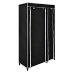 Armario plegable 110x45x175 cm negro