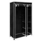 Armario plegable 110x45x175 cm negro