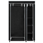 Armario plegable 110x45x175 cm negro