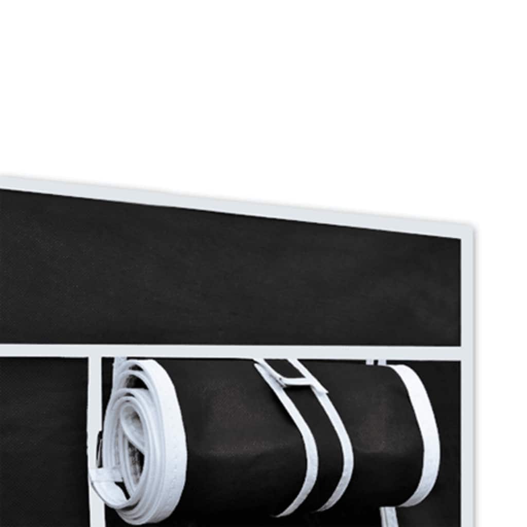 Armario plegable 110x45x175 cm negro