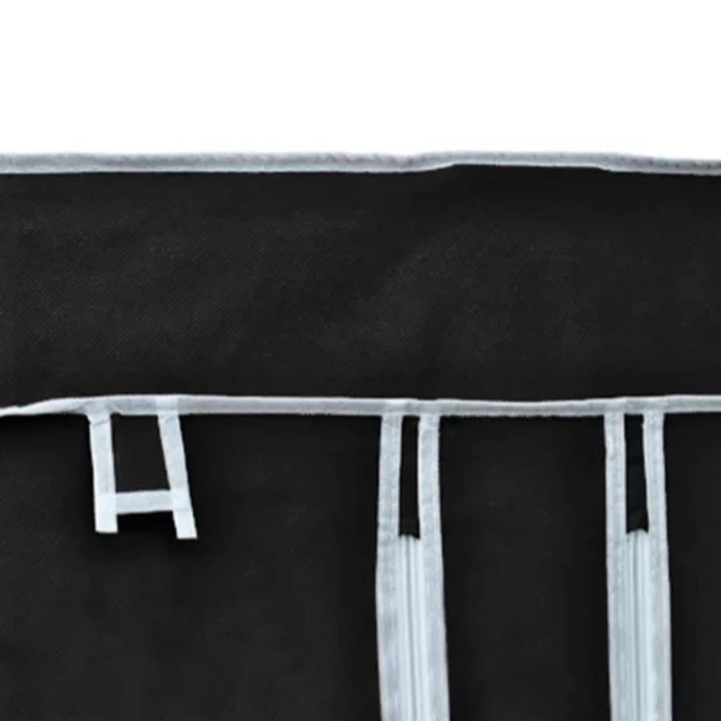 Armario plegable 110x45x175 cm negro