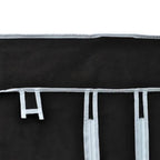 Armario plegable 110x45x175 cm negro