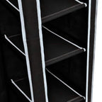 Armario plegable 110x45x175 cm negro
