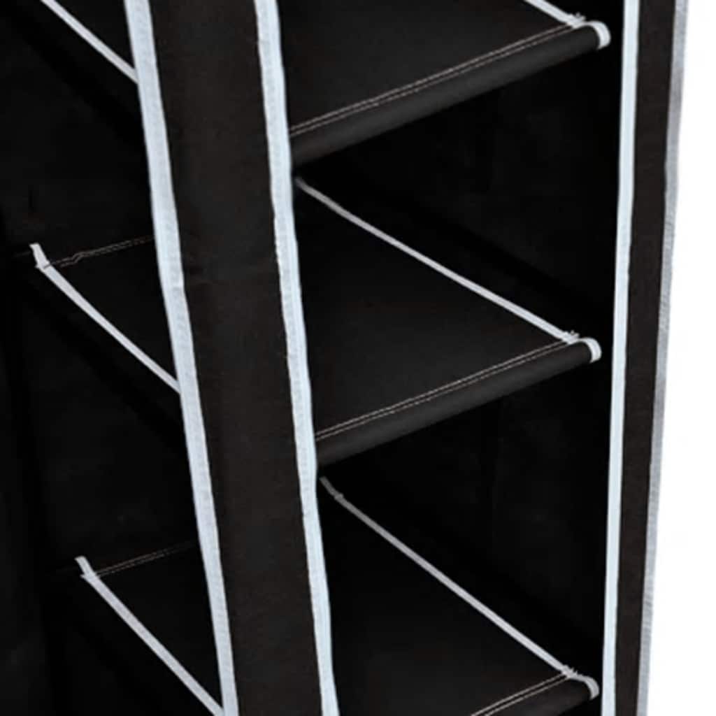 Armario plegable 110x45x175 cm negro