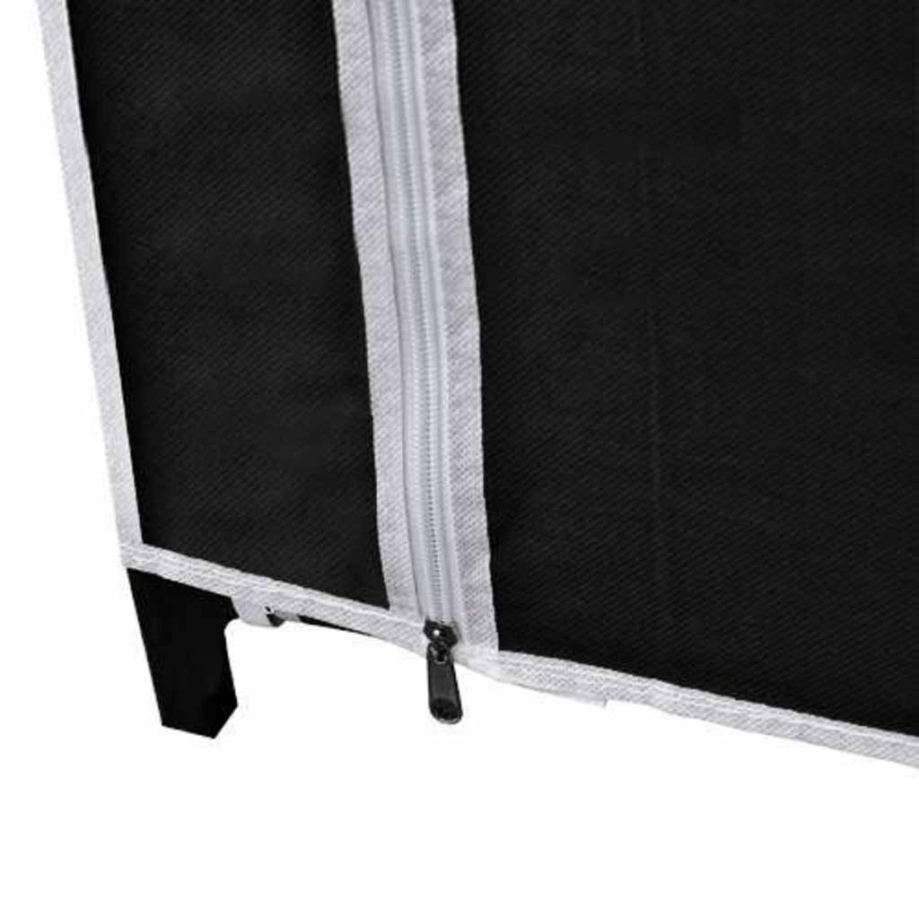 Armario plegable 110x45x175 cm negro