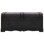 Baúl de almacenaje madera grande negro