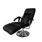 Poltrona de massagem de couro sintético branco creme
