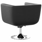 Taburete de bar cuero sintético negro