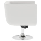 Taburetes de cocina 2 unidades cuero artificial blanco