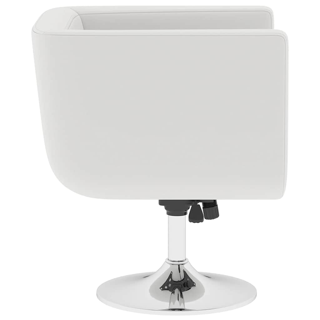 Taburetes de cocina 2 unidades cuero artificial blanco