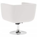 Taburetes de cocina 2 unidades cuero artificial blanco