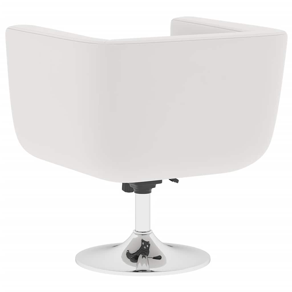 Taburetes de cocina 2 unidades cuero artificial blanco