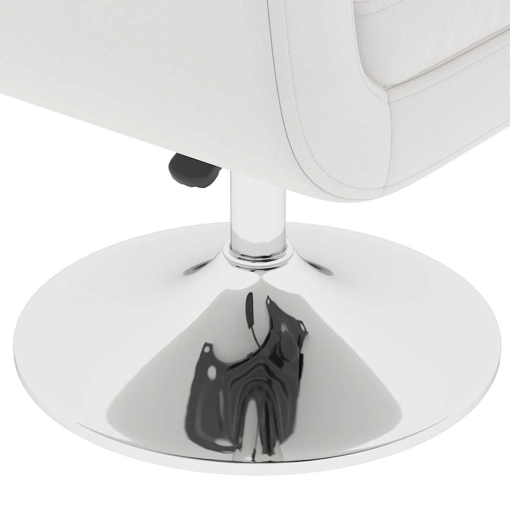Taburetes de cocina 2 unidades cuero artificial blanco