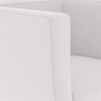 Taburetes de cocina 2 unidades cuero artificial blanco