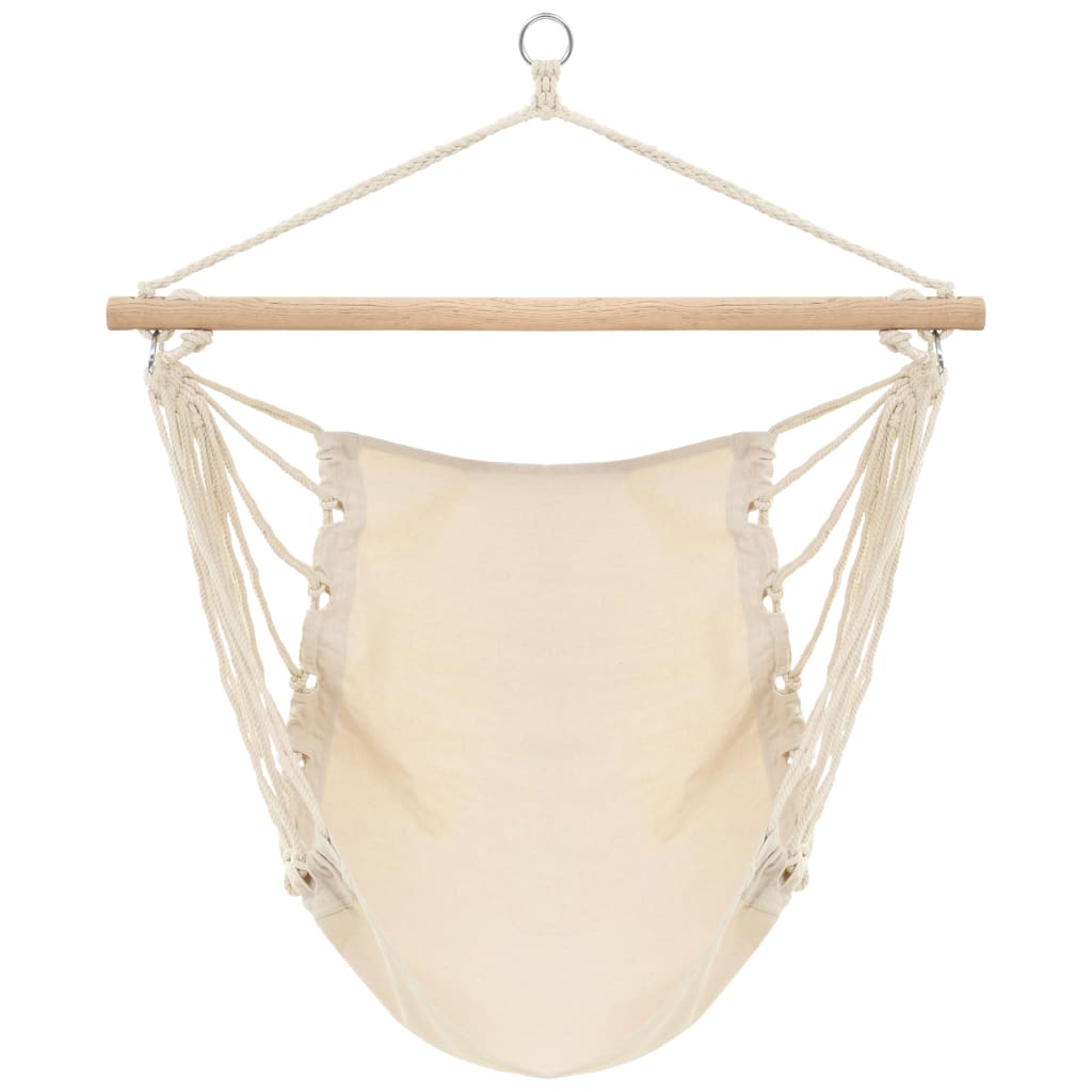 Columpio/Hamaca grande de tela blanco crema