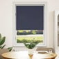 Blackout roller blind 104.4x175 cm Fabric Width 100 cm Navy Blue