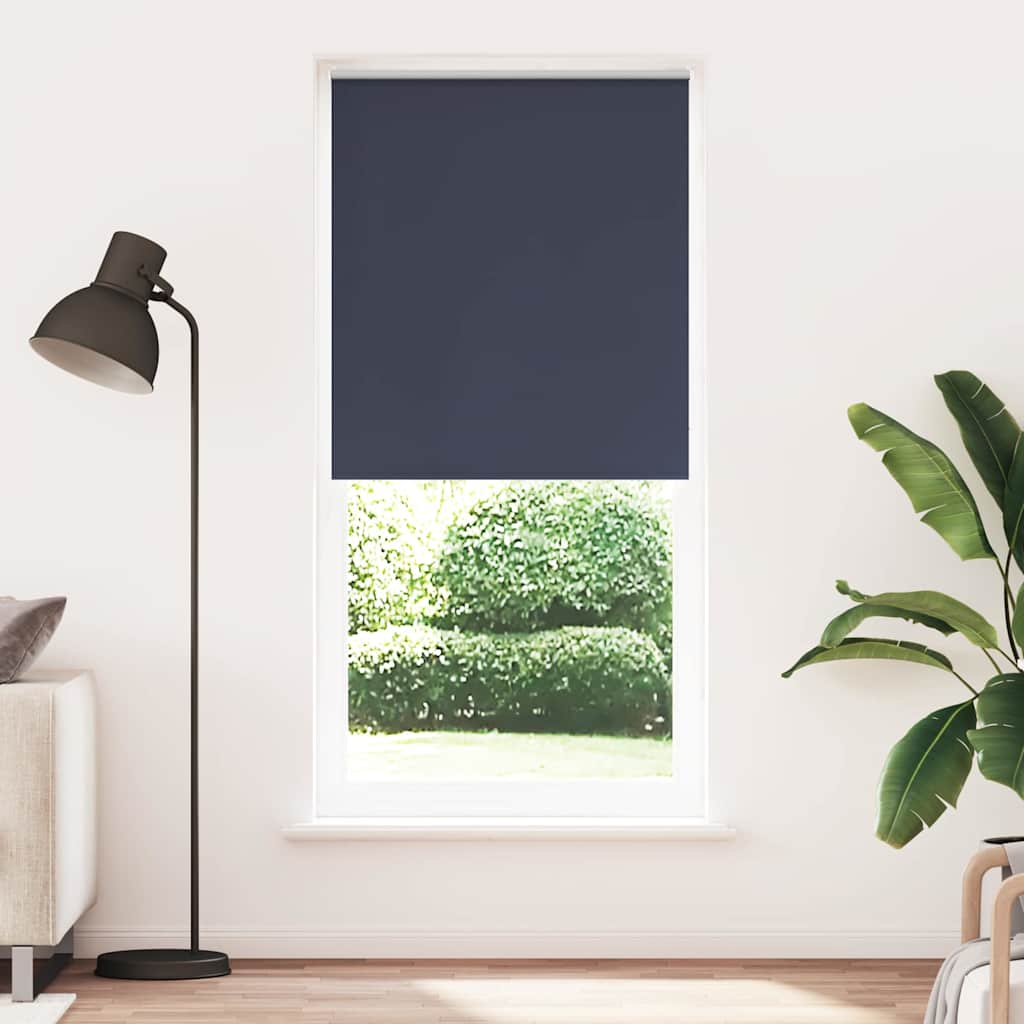 Estore de rolo opaco 104,4x175 cm Largura do tecido 100 cm Azul Marinho