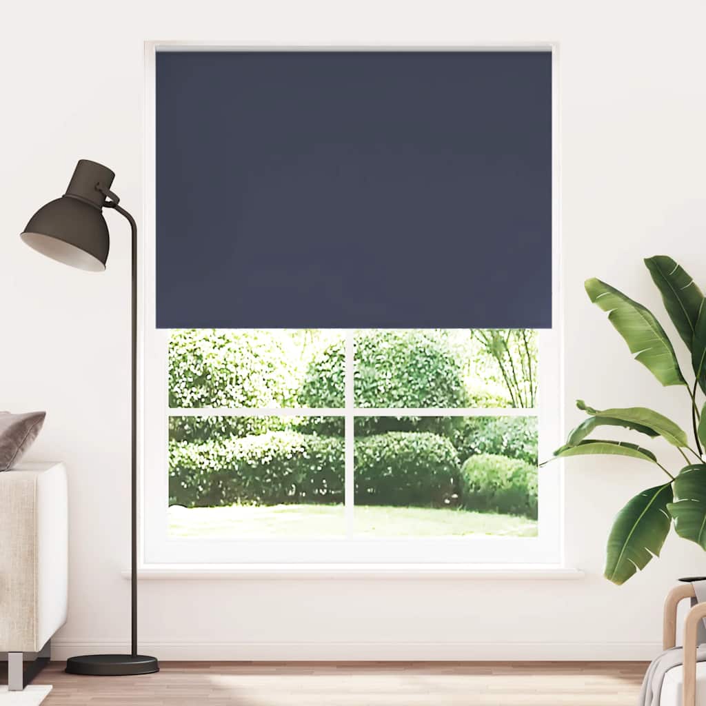 Estore de rolo opaco 104,4x175 cm Largura do tecido 100 cm Azul Marinho