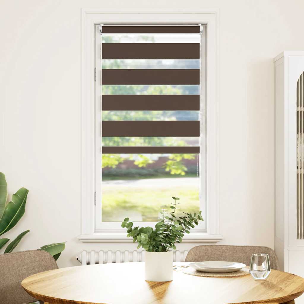 Zebra blind 100.9x175 cm Fabric Width 96.7 cm Coffee