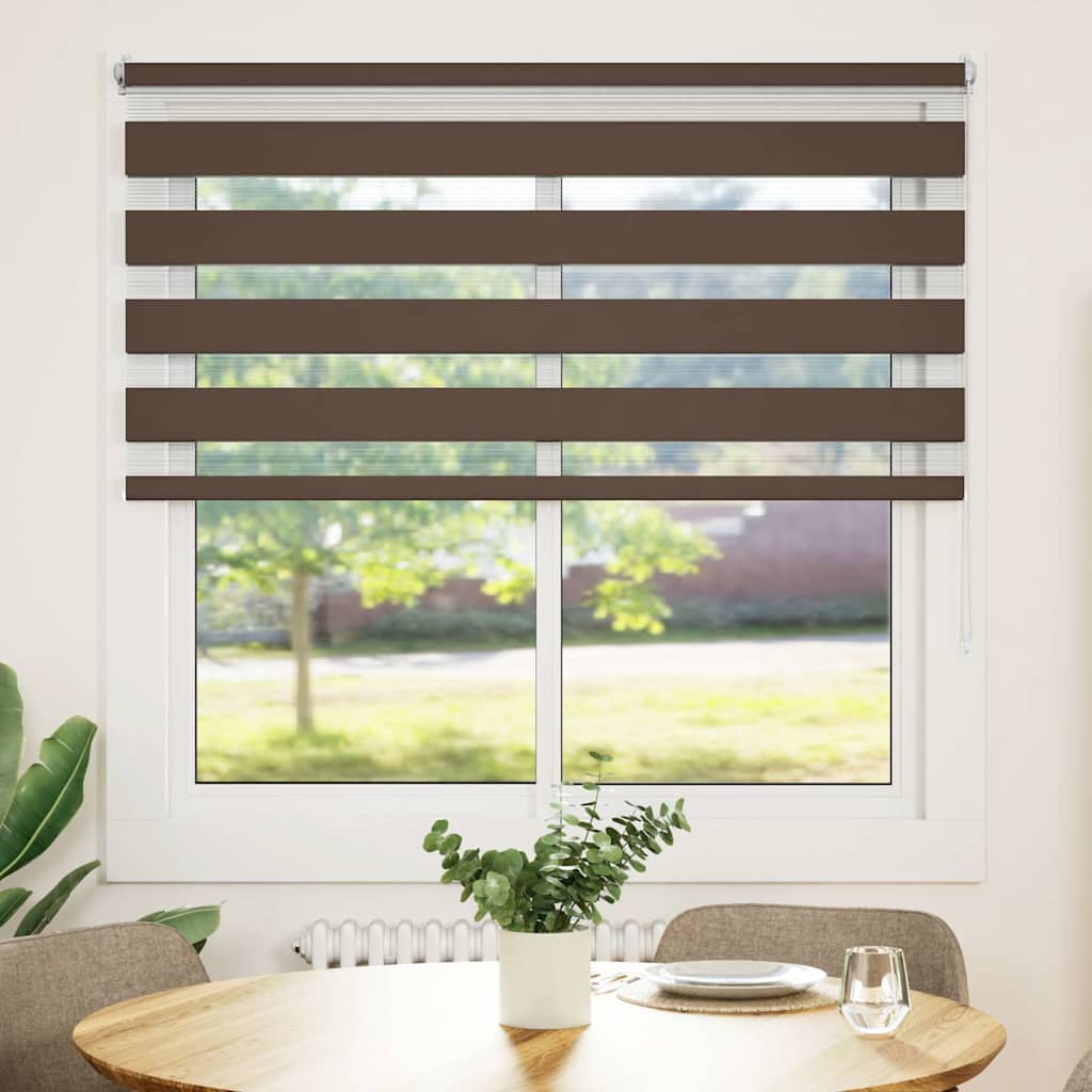 Zebra blind 100.9x175 cm Fabric Width 96.7 cm Coffee