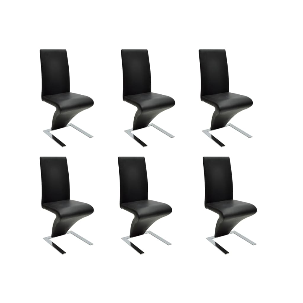 Dining chairs 4 pcs white faux leather
