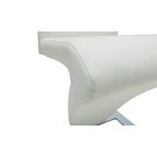 Sillas de comedor 4 unidades cuero sintético blanco
