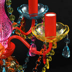 Luz de Cristal 5 Bombillas Multicolor