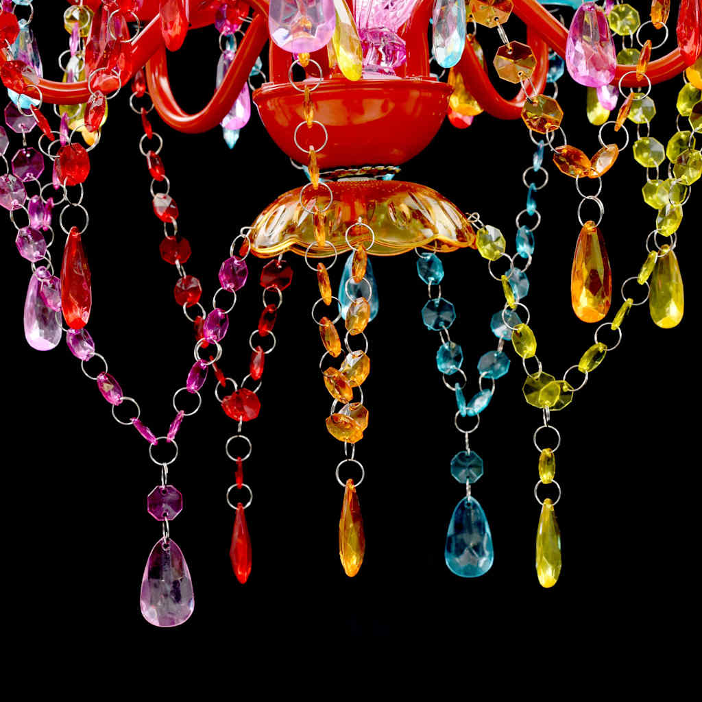 Luz de Cristal 5 Bombillas Multicolor