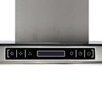 Campana extractora para cocina isla con pantalla LCD