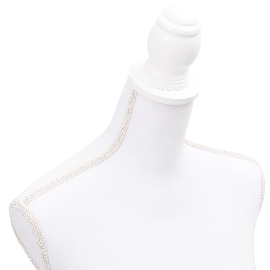 Maniquí busto de mujer exhibición blanco