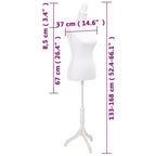 Maniquí busto de mujer exhibición blanco