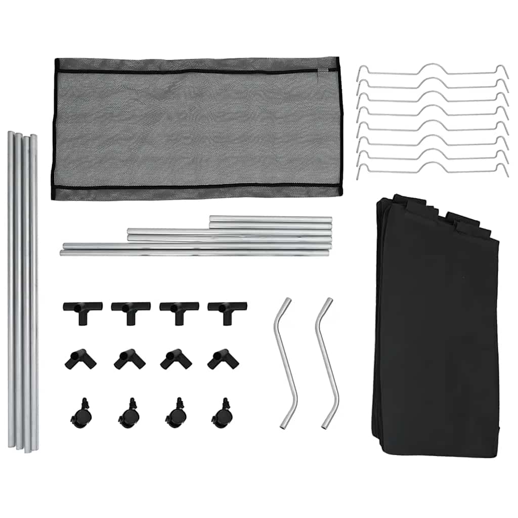 Clasificador de lavandería con 4 bolsas de color gris negro