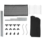 Clasificador de lavandería con 4 bolsas de color gris negro