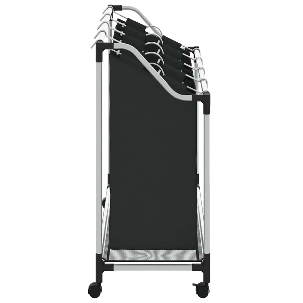 Clasificador de lavandería con 4 bolsas de color gris negro