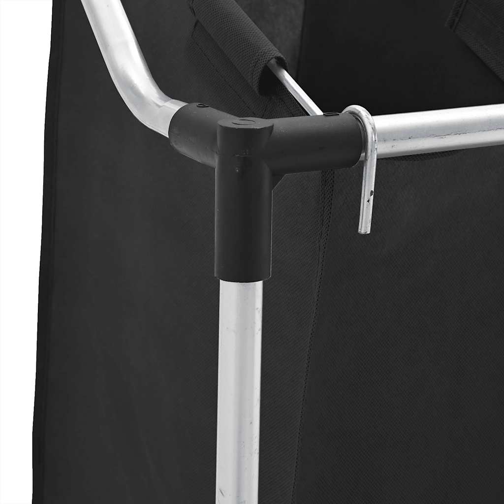 Clasificador de lavandería con 4 bolsas de color gris negro