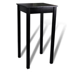 Mesa de bar con 2 sillas de barra negras