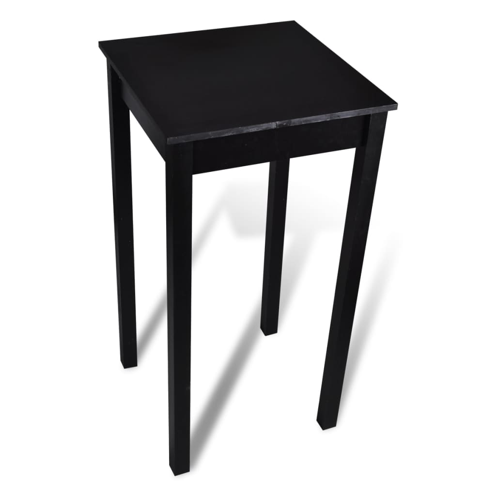 Mesa de bar con 2 sillas de barra negras