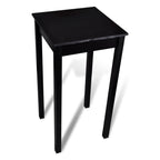 Mesa de bar con 2 sillas de barra negras