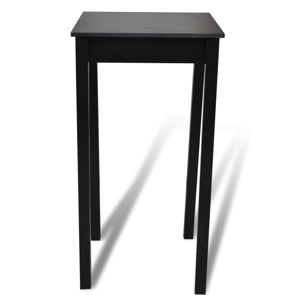 Mesa de bar con 2 sillas de barra negras