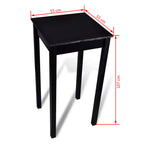 Mesa de bar con 2 sillas de barra negras
